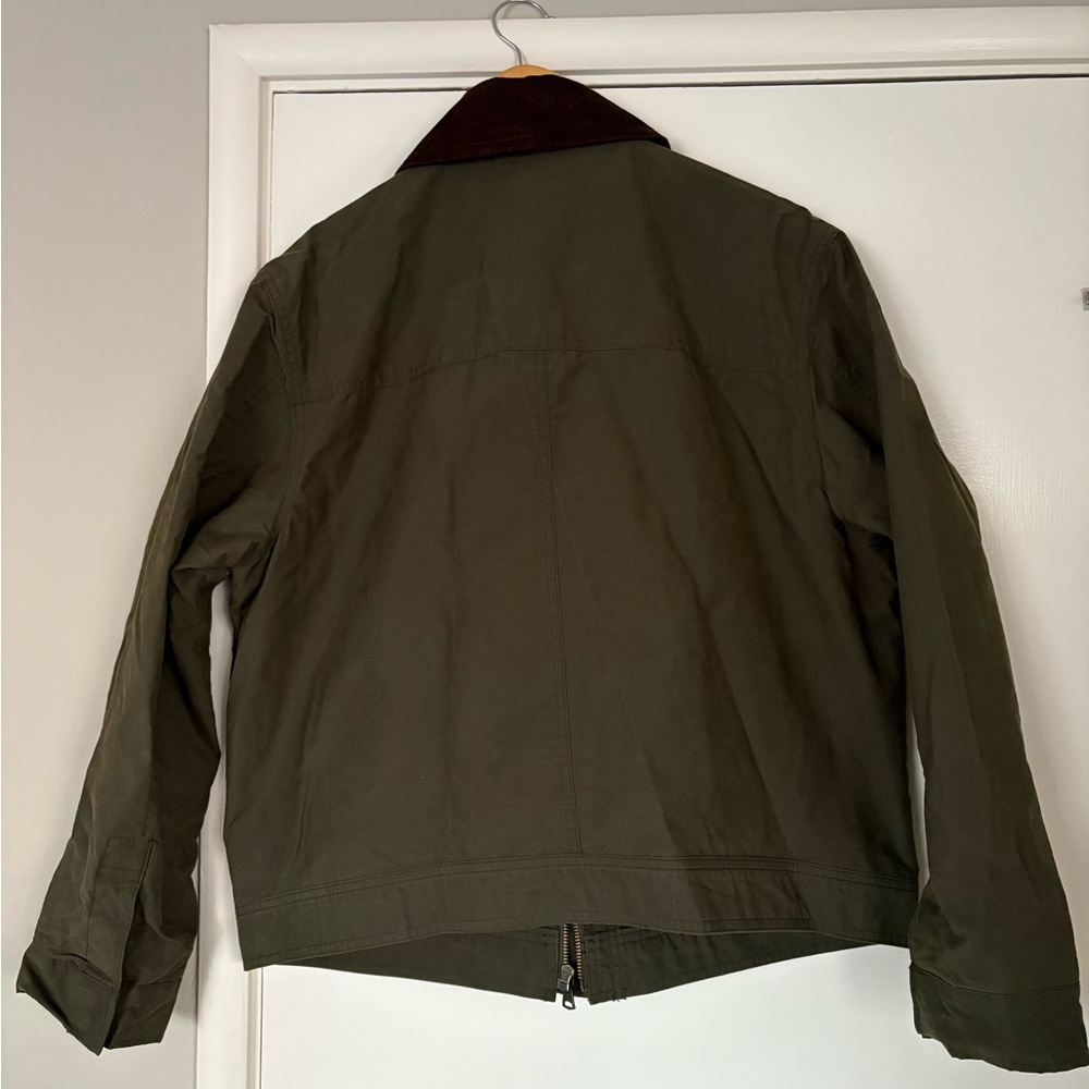 Banana Republic Factory Olive Green and Brown Barn Jacket - Picture 2 of 4